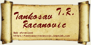 Tankosav Račanović vizit kartica